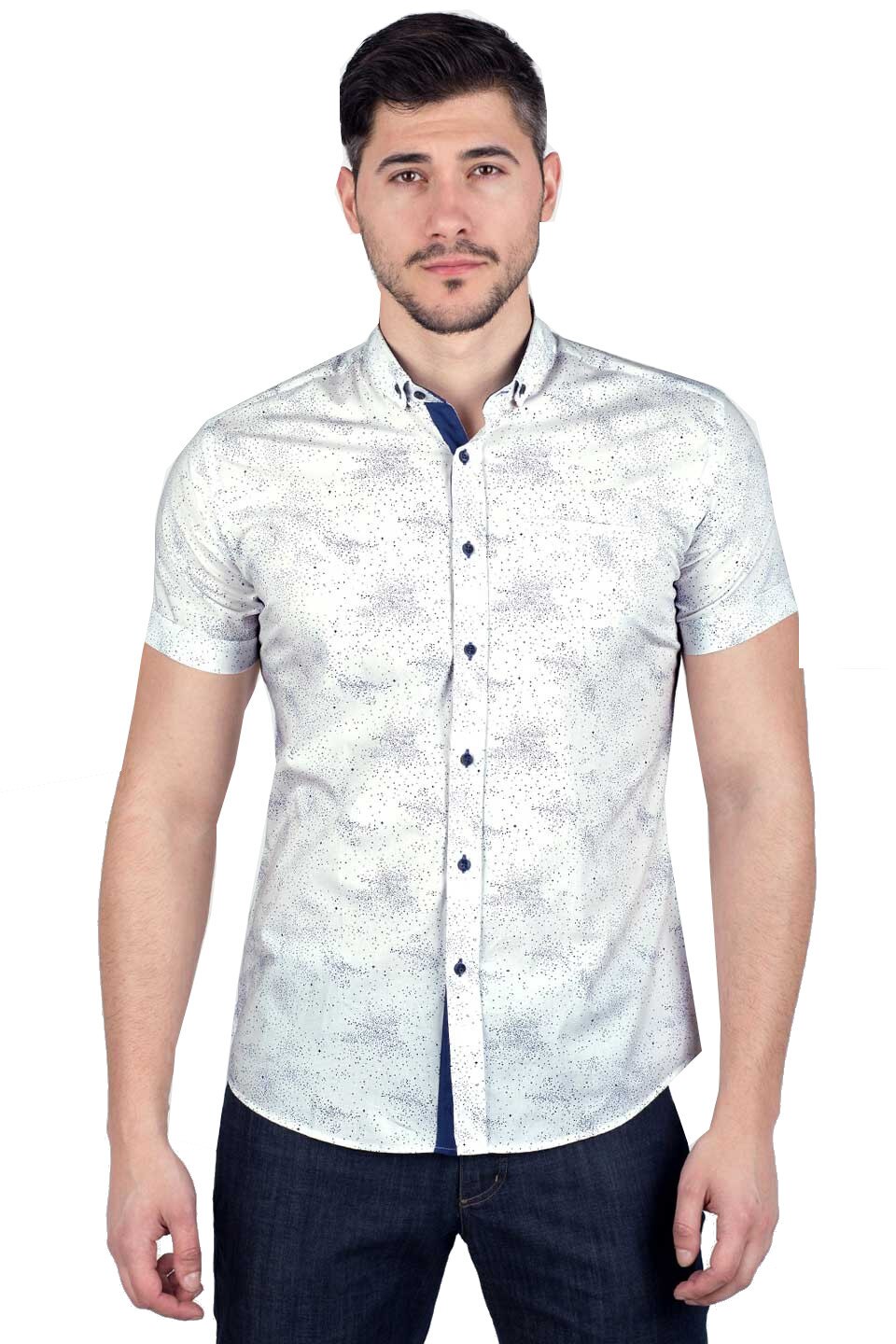 Camasa pentru barbati STYLER, model 80168, alb, Alb, L
