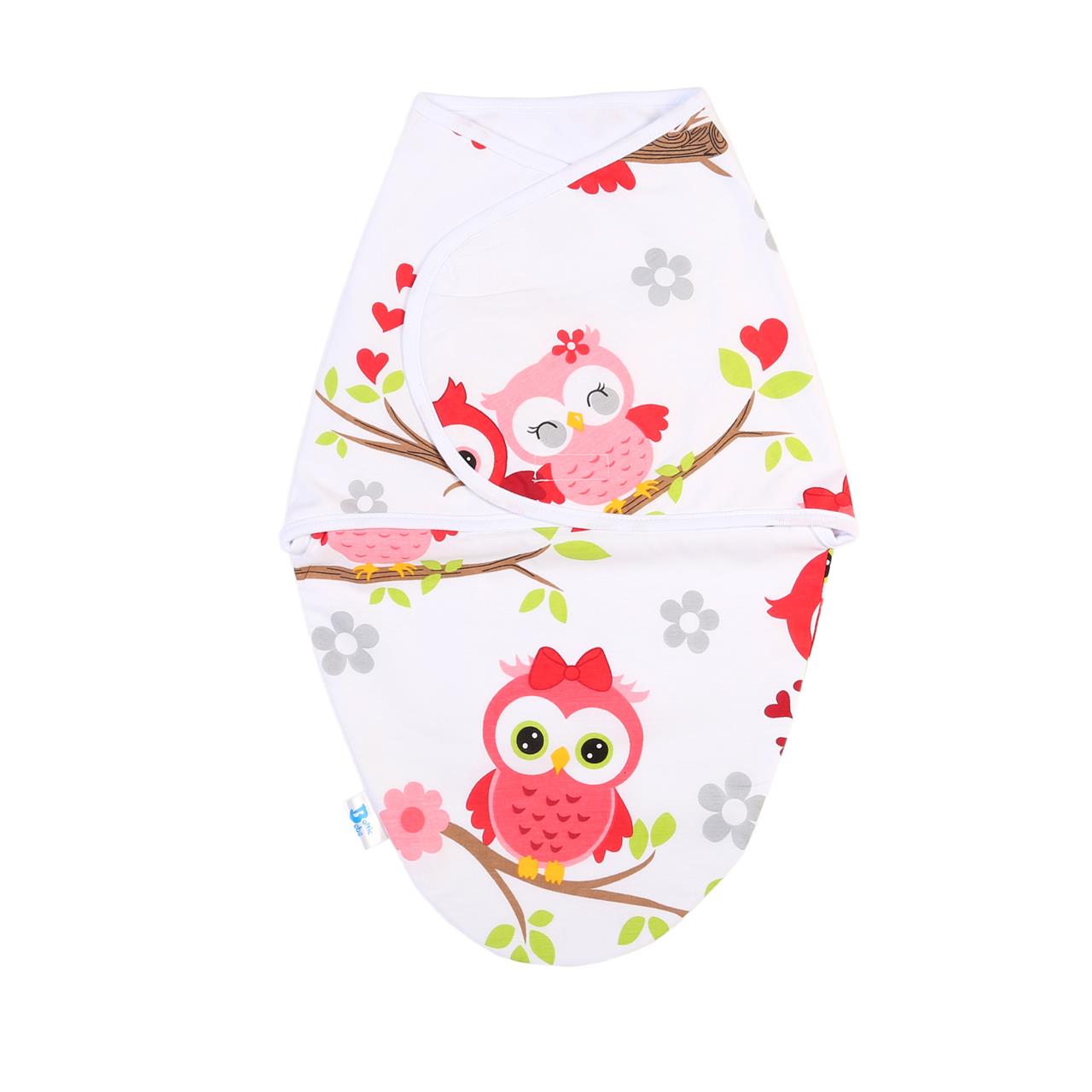 Sistem Infasare BalticBebe Toamna - Iarna Bumbac, Alb, Bufnita - 0-3 luni, 50