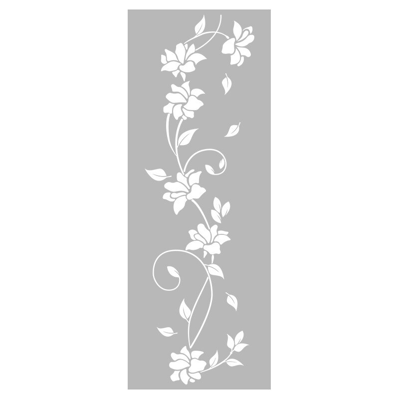 Sticker Decorativ - SMAER - Floral Soft - 120cm x 35cm - Alb