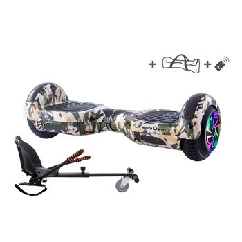 Pachet COMBO HoverKart (Hoverseat,Scaun)+Hoverboard Original HoverWheel Romania verde militar ,Scuter electric , roti 6.5 inch, geanta cadou , telecomanda ,lumini led pe aripi si pe roti ,boxa muzica incorporata,motoare 700W, baterie de calitate Pachet COMBO HoverKart (Hoverseat,Scaun)+Hoverboard Original HoverWheel Romania verde militar ,Scuter electric , roti 6.5 inch, geanta cadou , telecomanda ,lumini led pe aripi si pe roti ,boxa muzica incorporata,motoare 700W, baterie de calitate