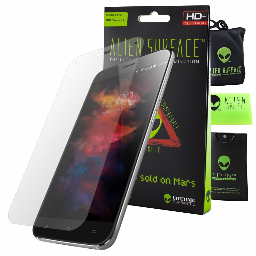 Folie Alien Surface HD, UMi Diamond X, protectie ecran + Alien Fiber cadou