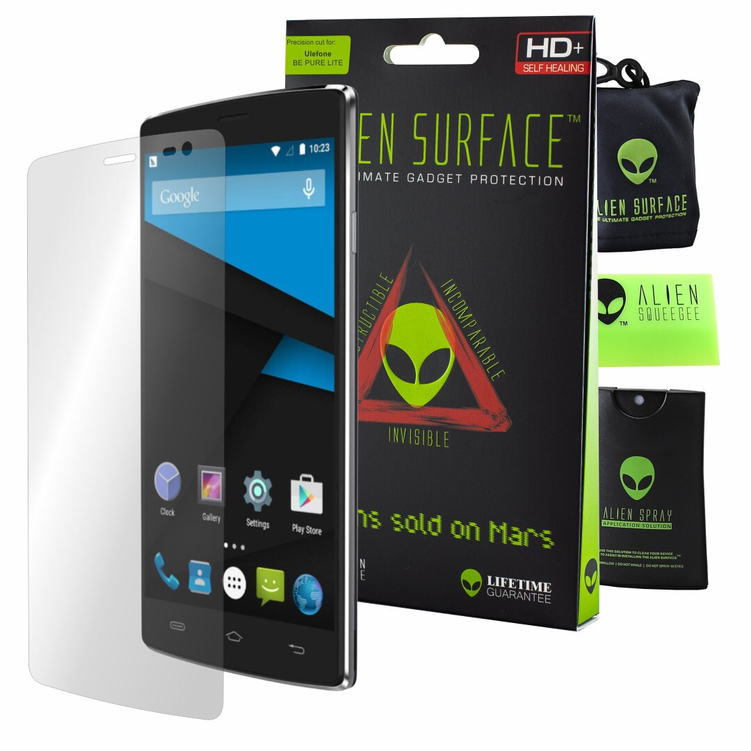 Folie Alien Surface HD, Ulefone Be Pure Lite, protectie ecran + Alien Fiber cadou