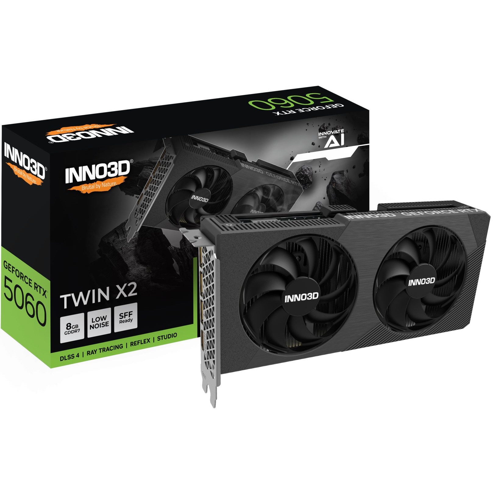 Inno3D GeForce RTX 5060 Twin X2 V2 N50602-08D7-198072N 8GB