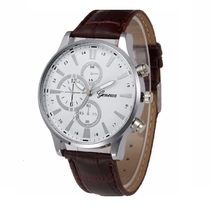 Мъжки часовник Geneva Platinum Elegant LRTM BT, Стилен, кафяв