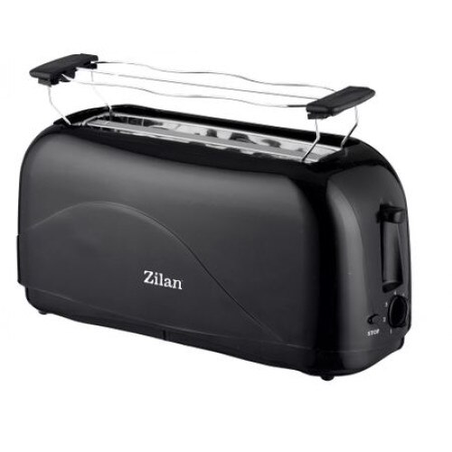 Prajitor paine dublu ZILAN, Putere 1300W,, 4 felii, Negru