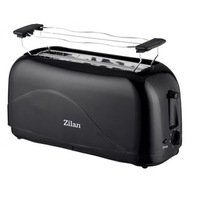 Prajitor paine dublu ZILAN, Putere 1300W,, 4 felii, Negru