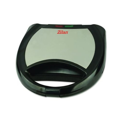 Aparat de sandwich , ZILAN, Putere 750 W, Negru/inox