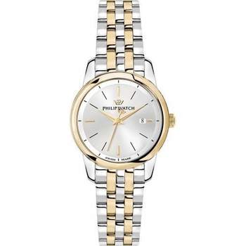 Ceas dama Philip Watch R8253150502 Quartz Argintiu, Auriu Ceas dama Philip Watch R8253150502 Quartz Argintiu, Auriu