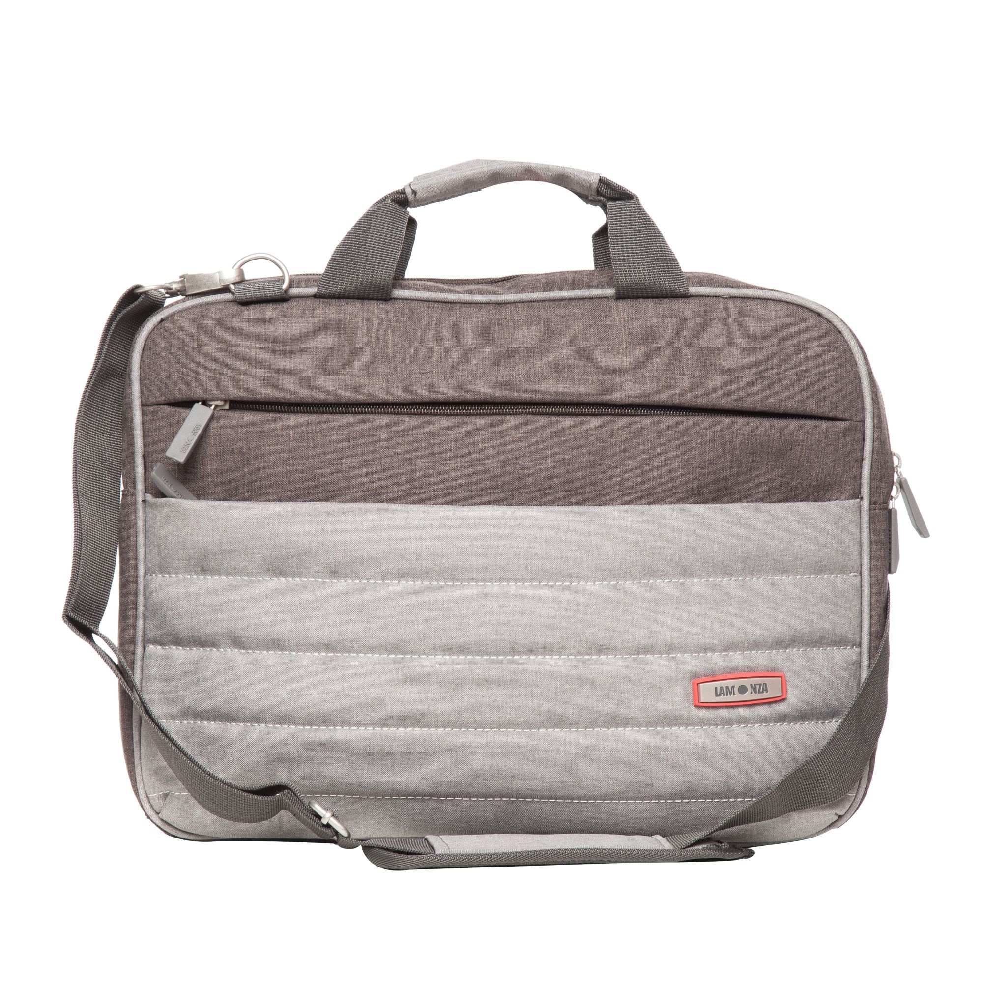 Geanta laptop 15 inch Siena Lamonza 38x29x6 cm, gri