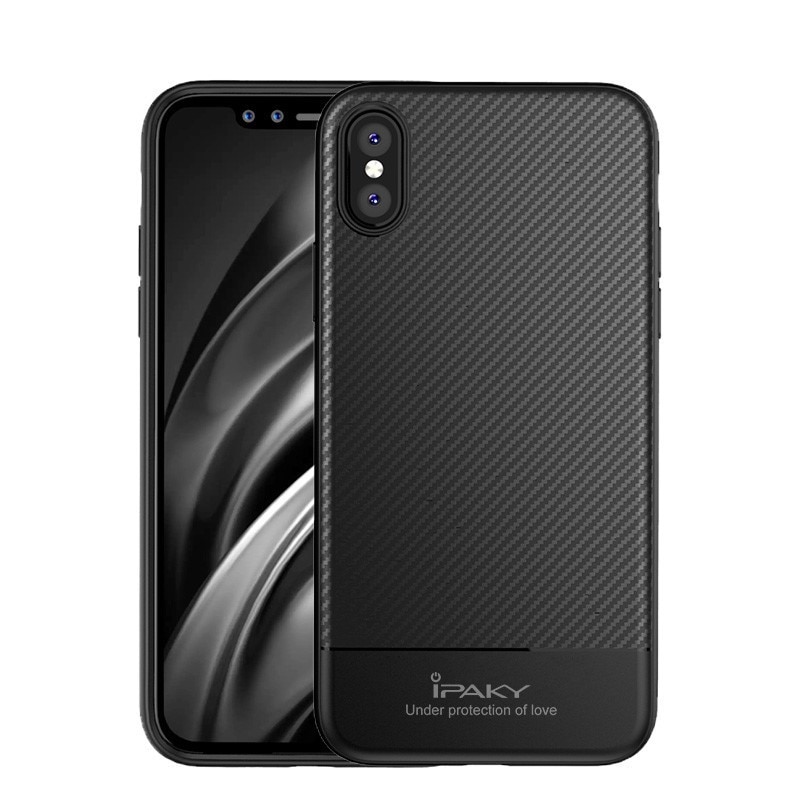 Husa de protectie iPaky Carbon Fiber pentru iPhone X
