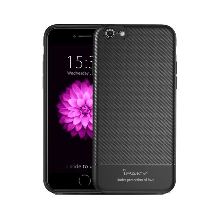 Husa de protectie iPaky Carbon Fiber pentru iPhone 8