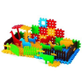 Constructie, Marioinex, Set vafa zoo 50 piese Constructie, Marioinex, Set vafa zoo 50 piese