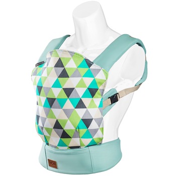 Marsupiu 2 in 1 Kinderkraft Nino, Verde/Multicolor Marsupiu 2 in 1 Kinderkraft Nino, Verde/Multicolor