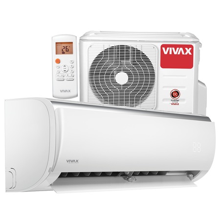 Aer conditionat Vivax ACP-09CH25AEQI Q-Design R32, Inverter, 9000 BTU/h, Clasa A++, ecran LCD, Pornire silentioasa, Sleep mode, Turbo mode, Timer, Protectie Anti-Inghet, Autocuratare