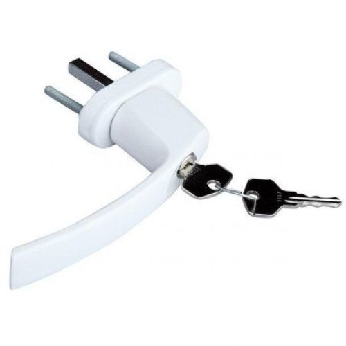 Maner fereastra, inchidere cu cheie, culoare Alb