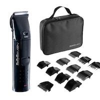 Set complet de ras si tuns BaByliss Cordless E707ROE, Acumulator, 11 Accesorii, Led, Negru