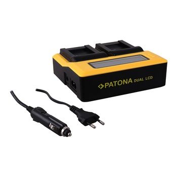 Incarcator PATONA DUAL LCD pentru acumulator GoPro AHDBT-301 AHDBT-302 Hero 3 3+ Incarcator PATONA DUAL LCD pentru acumulator GoPro AHDBT-301 AHDBT-302 Hero 3 3+