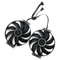 Ventilator pentru placa video Corenia QRE-5129169, pentru RTX 3060/3060 Ti DUAL, axial, conector 6-pin, 0,45 A, silentios, negru, set 2