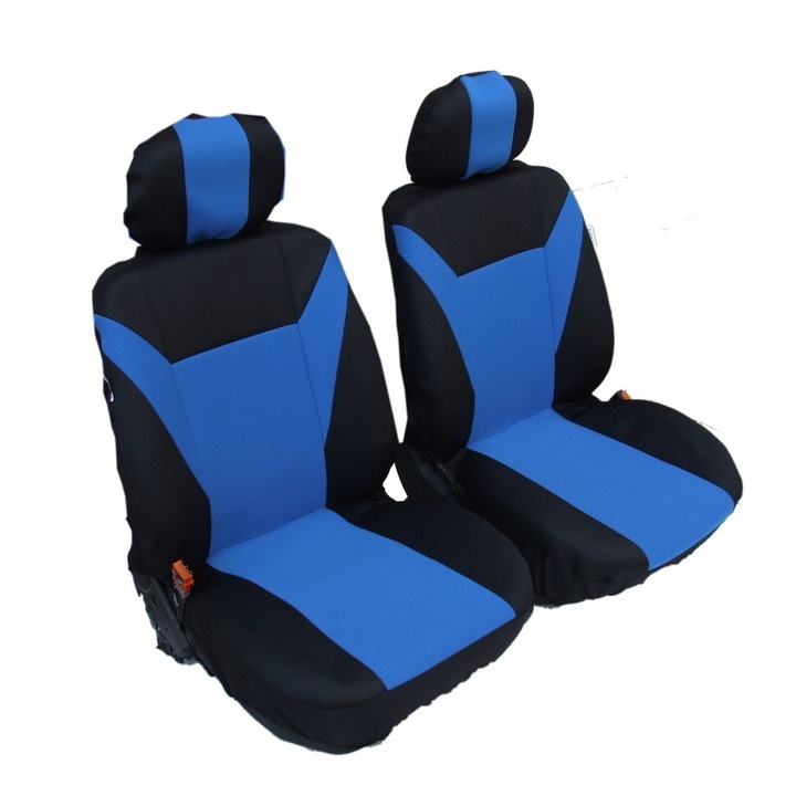 Универсални калъфи тапицерия за предни седалки Flexzon сини
