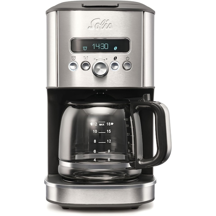 Cafetiera cu Filtru Solis Aroma Brewer Type 1021, 1.8 L, inox, timer 24 h, selector aroma