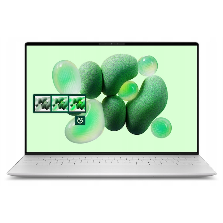 Laptop Dell XPS 13 9350, Intel Core Ultra 9 288V, 32GB LPDDR5x, 1TB SSD PCIe Gen4, ecran 13,4" QHD+ tactil 2560x1600, Intel Arc integrata, Wi‑Fi 7, Thunderbolt 4, Windows 11 Home, argintiu, cod 18599470398