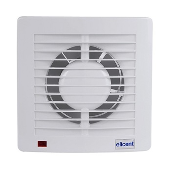 Ventilator baie Elicent E-style 100, Clapeta antiretur, Debit 90 mc/h, IPX2, Alb Ventilator baie Elicent E-style 100, Clapeta antiretur, Debit 90 mc/h, IPX2, Alb