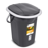 Toaleta portabilă pentru camping, 19 l, plastic, antracit, 38x35cm
