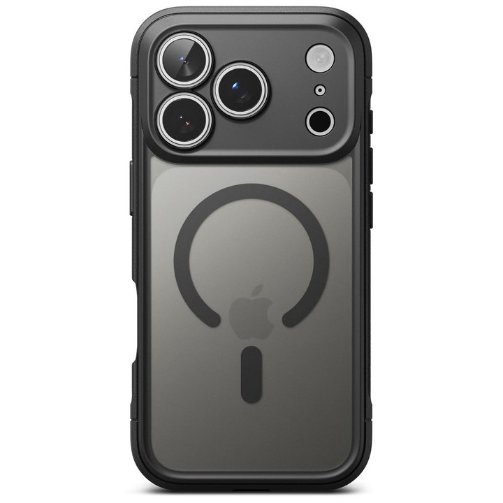 Husa Ringke Fusion Bold cu MagSafe compatibila cu iPhone 18 Pro Max / 17 Pro Max, Matte Black