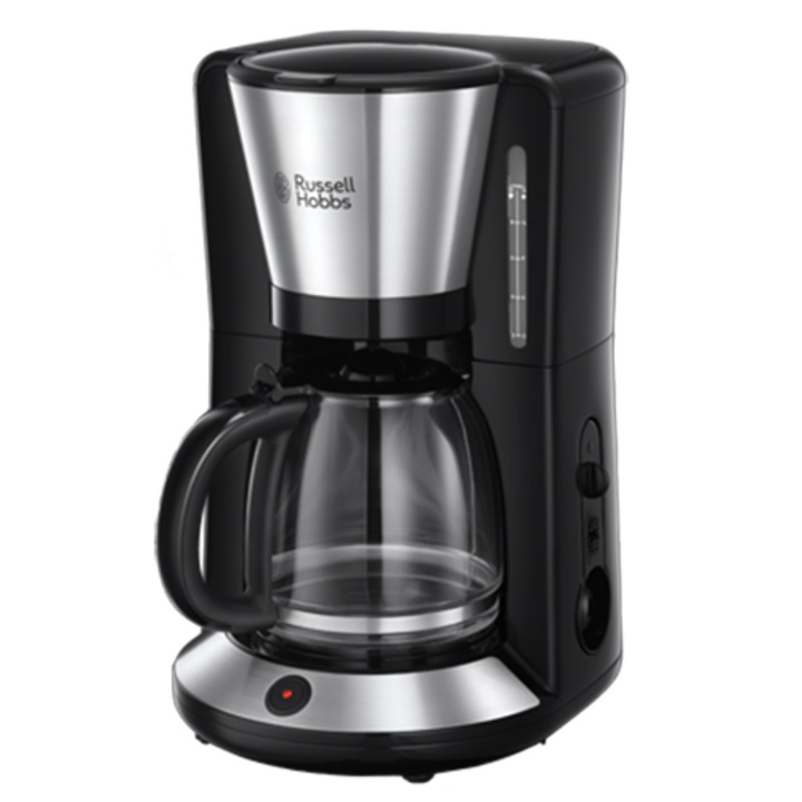 Кафемашина Russell Hobbs, Стъклена, 1.25 л, Черна