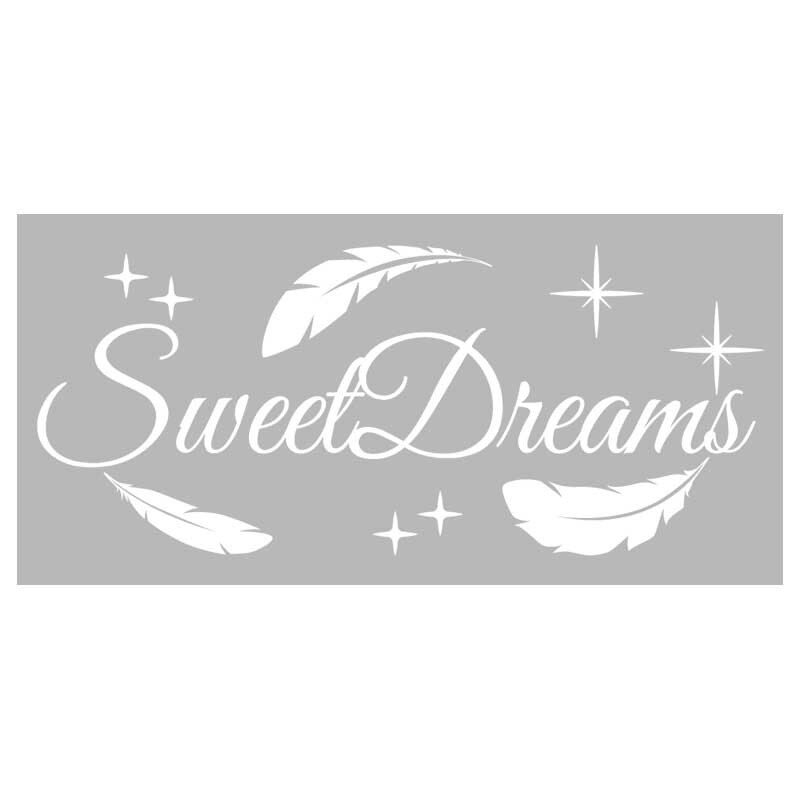 Sticker Decorativ - SMAER - Sweet Dreams - 120cm x 52cm - Alb