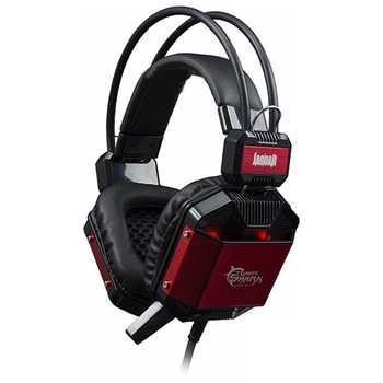 Set Casti Gaming White Shark GH-1646 JAGUAR Negru/Rosu Set Casti Gaming White Shark GH-1646 JAGUAR Negru/Rosu