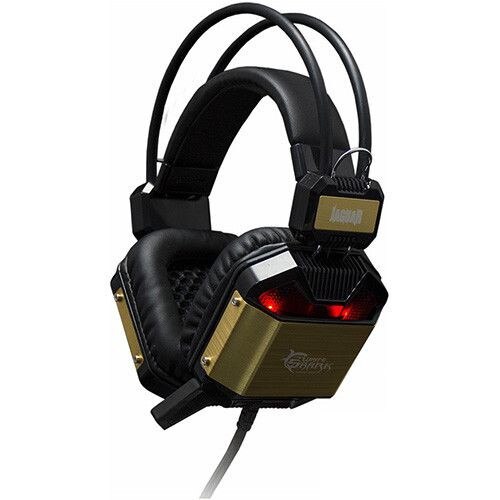 Set casti gaming White Shark GH-1646 JAGUAR Negru / Auriu