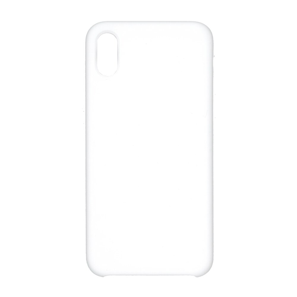 Husa din silicon mat EuroCell pentru iPhone X, alb