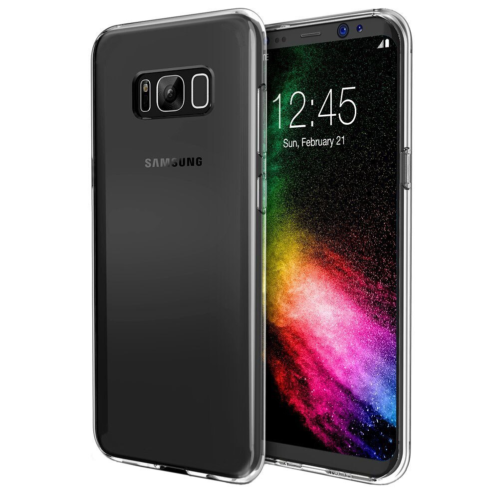 Husa Samsung Galaxy S8 PLUS, Hybrid Antisoc, carcasa spate PC cu cadru, hardcase, Transparent