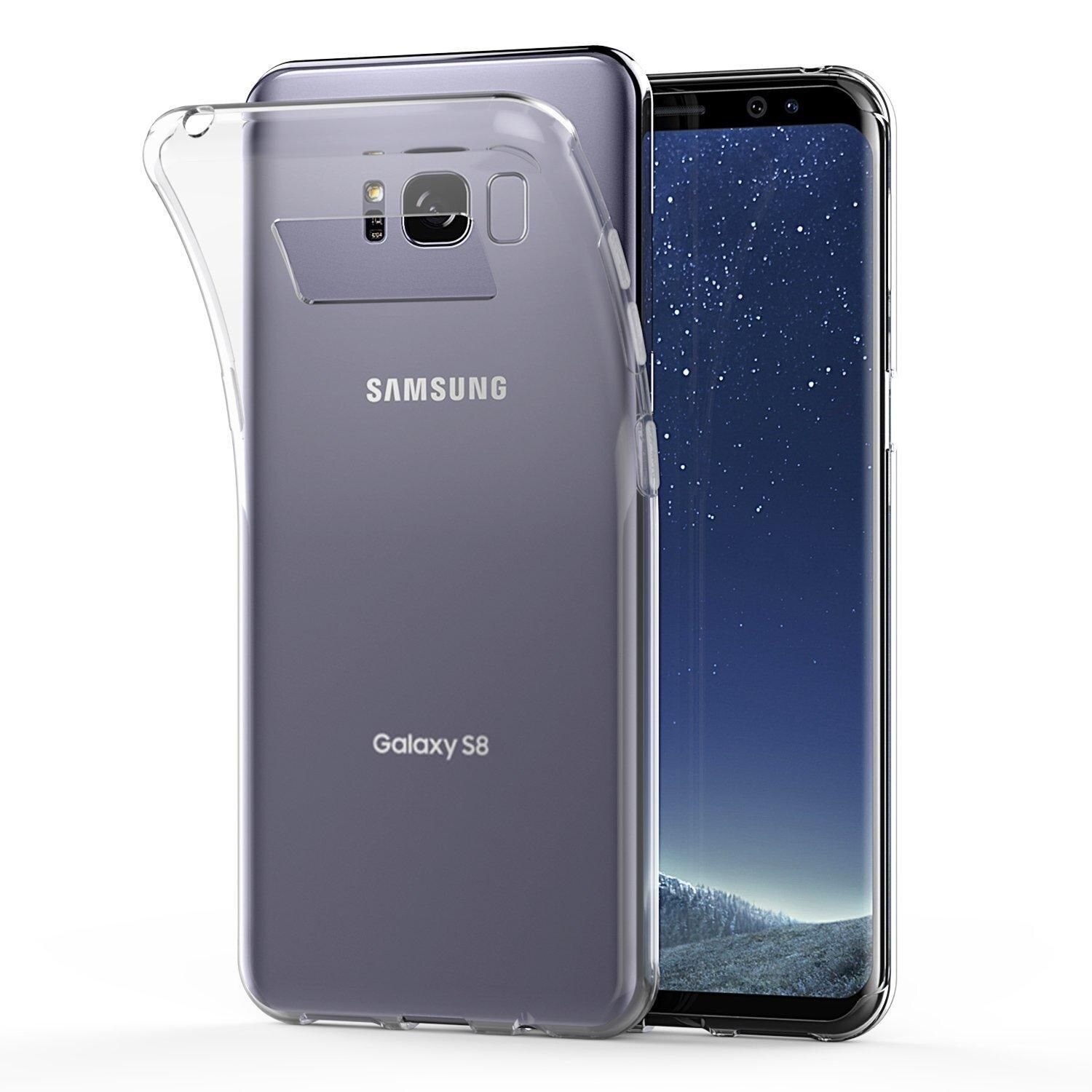 Husa Samsung Galaxy S8 Slim Soft TPU - transparent + Folie Plastic Cadou