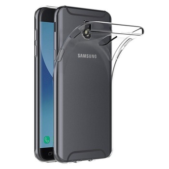 Husa Samsung Galaxy J7 2017 Slim Soft TPU - transparent BONUS Folie de Plastic Husa Samsung Galaxy J7 2017 Slim Soft TPU - transparent BONUS Folie de Plastic