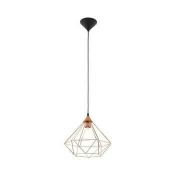 Pendul vintage Eglo Tarbes, cupru, 1xE27, 325 mm, inaltime reglabila, design modern Pendul vintage Eglo Tarbes, cupru, 1xE27, 325 mm, inaltime reglabila, design modern