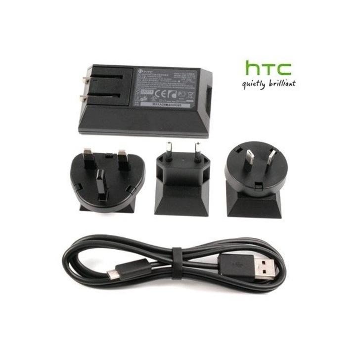 Захранване (за цял свят) и MicroUSB кабел HTC Travel Charger TC P350 за HTC мобилни устройства