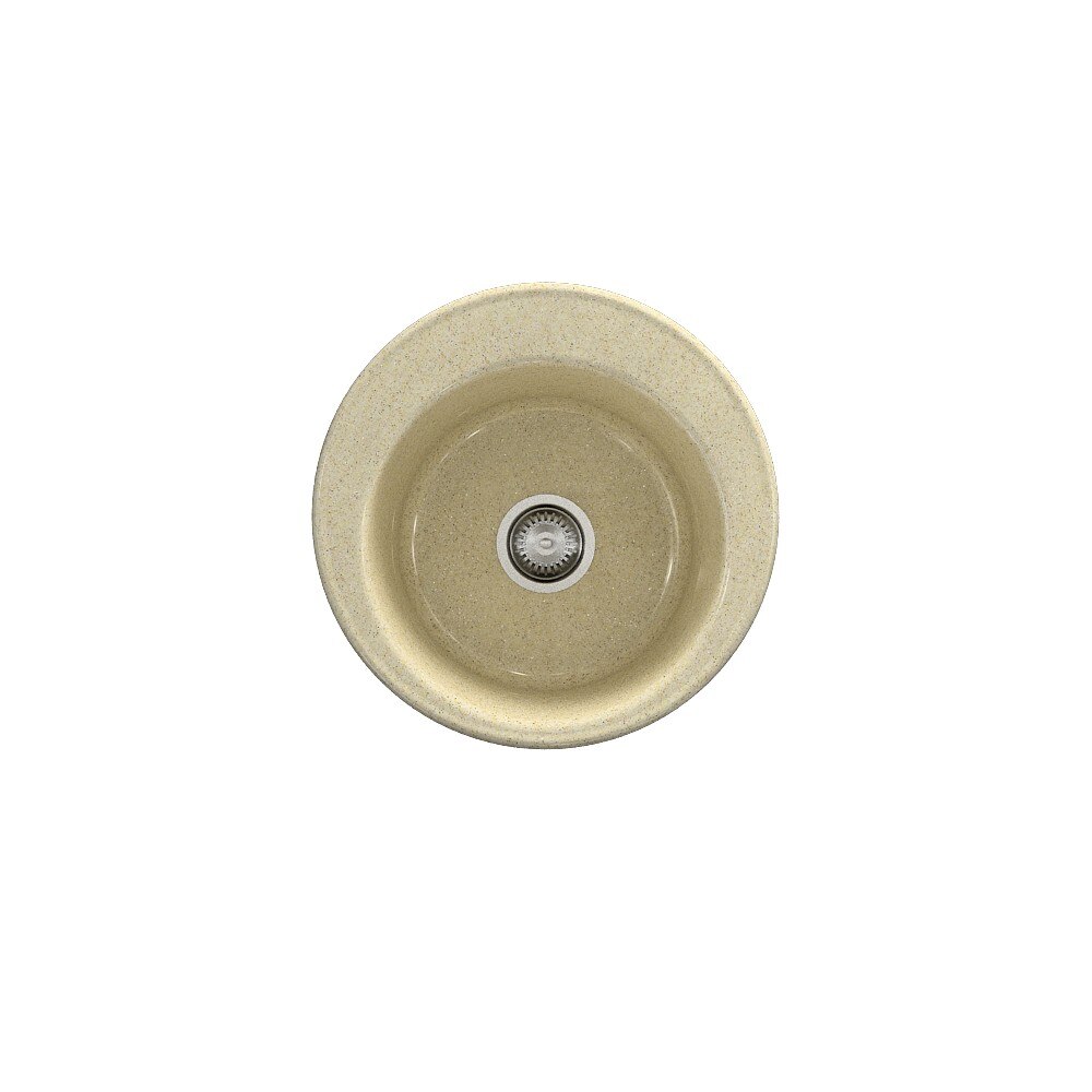 Chiuveta compozita pentru bucatarie rotunda Fat 92020, Beige Sand
