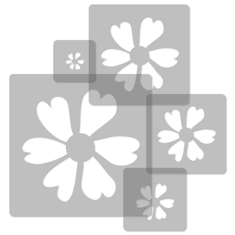 Set 5 Sabloane Floricica, diferite dimensiuni, SP44