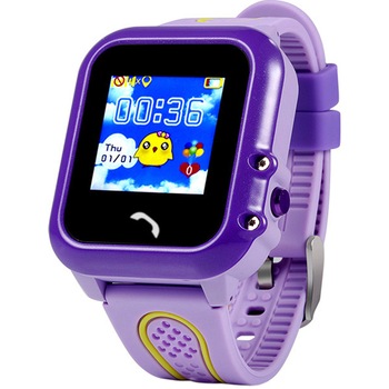 Ceas smartwatch copii Wonlex GW400E, GPS, Functie telefon, SIM prepay cadou, Mov Ceas smartwatch copii Wonlex GW400E, GPS, Functie telefon, SIM prepay cadou, Mov
