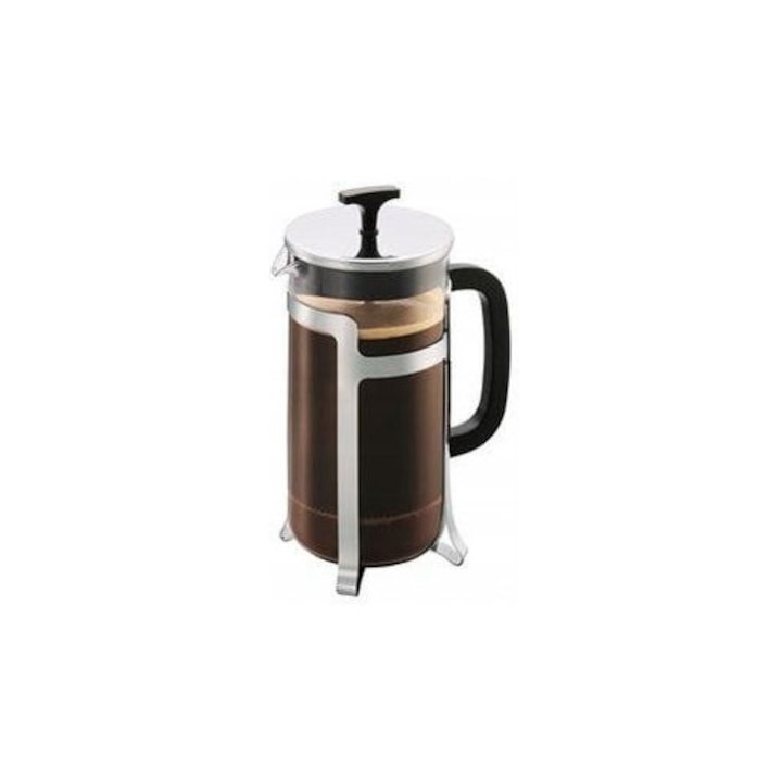 Cafetiera French press Bodum Jesper T60AMIE6YZJ4, rama din otel inoxidabil si capac cromat, 1 L, multicolor