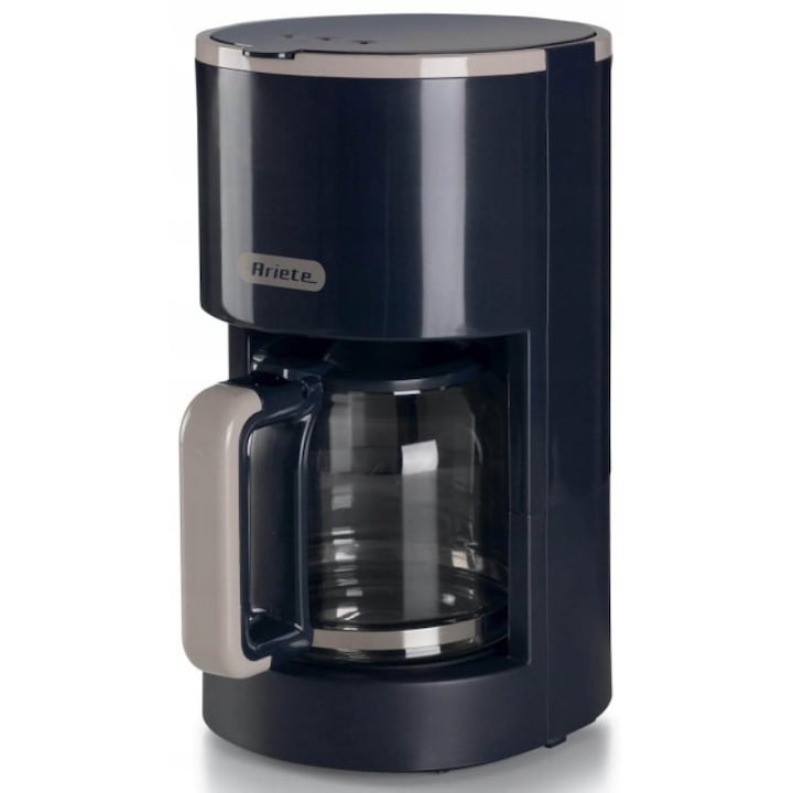Cafetiera cu filtru Ariete 1394/00 HQ1UTIRYAPJ, 900 W, 1,5 l (12 cesti), filtru lavabil, pastrare caldura, blocare picurare, negru