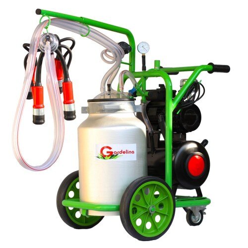 Masina de muls 1 Post 40 L Aluminiu cu pahare plastic cu tanc vaccum