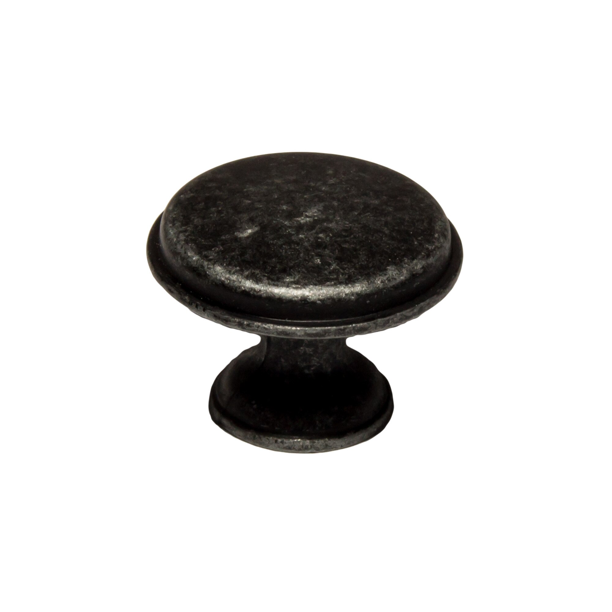 Buton model CENTO, 28x20,5 mm, finisaj gri antichizat