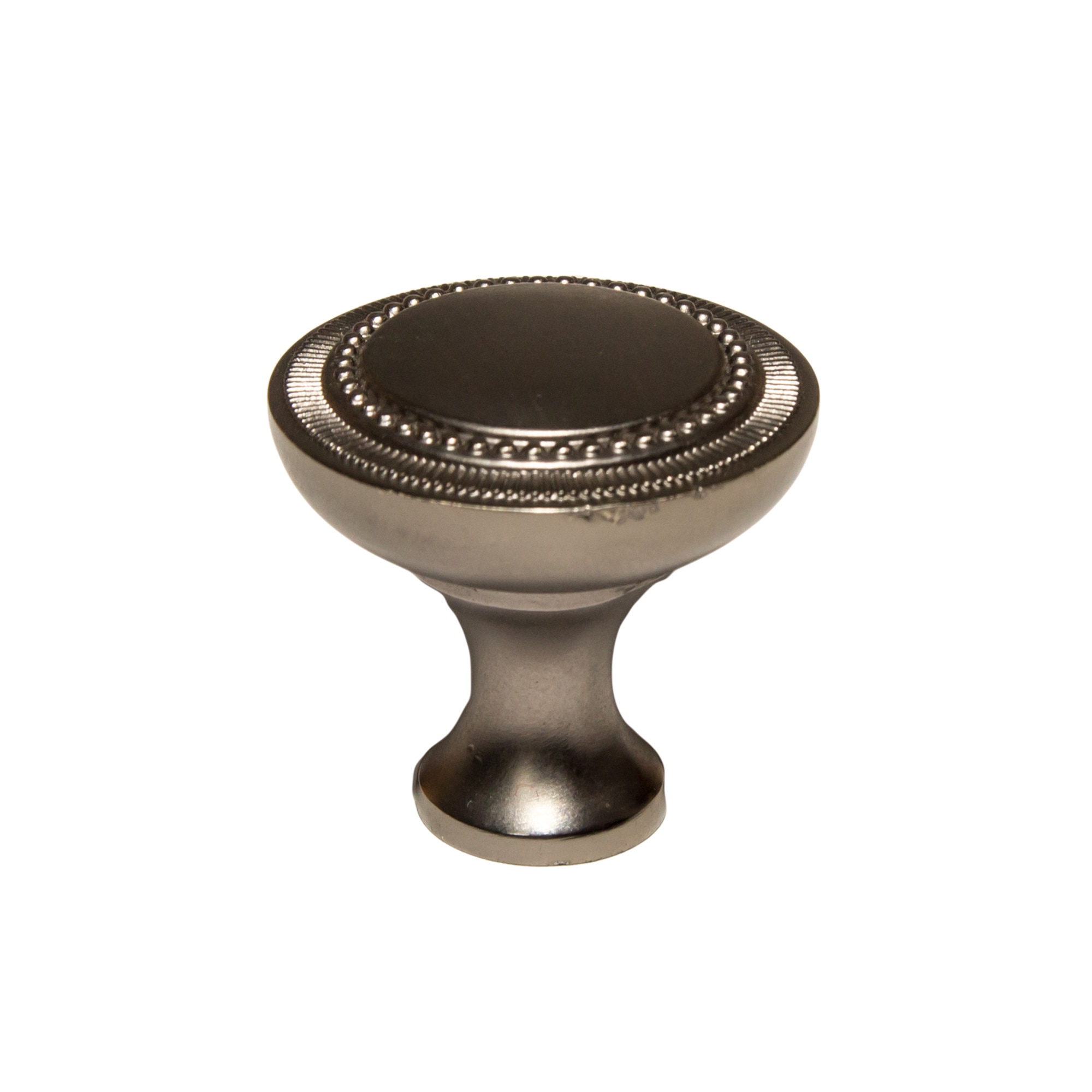 Buton model IMPERIA, 31.5x31 mm, finisaj gri antichizat
