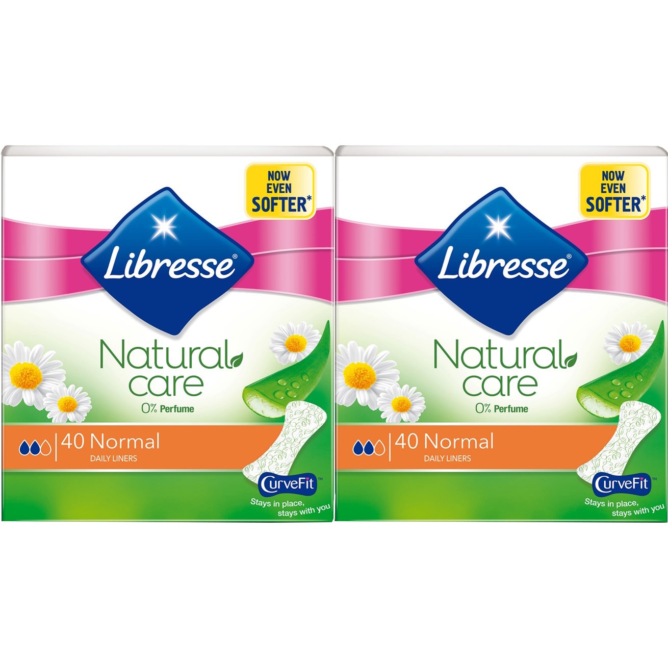 Pachet Promo Libresse: Absorbante zilnice Natural Care 80 bucati