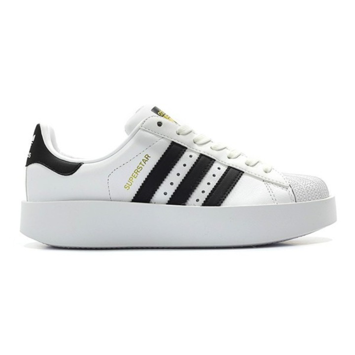 adidas gazelle silver green womens adidas Superstar Bold White/Gold Metallic Women's Shoes, Size: 9 main image 1