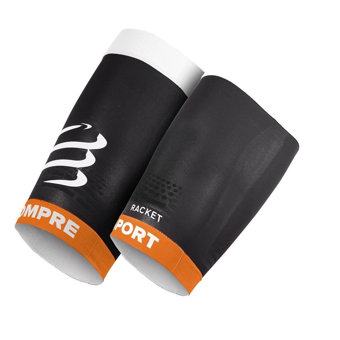 Manson de cvadriceps Compressport QUAD -RACKET, negru, T4