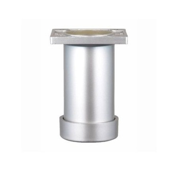 Picior cilindric reglabil, H100, pentru mobilier, finisaj aluminiu Picior cilindric reglabil, H100, pentru mobilier, finisaj aluminiu